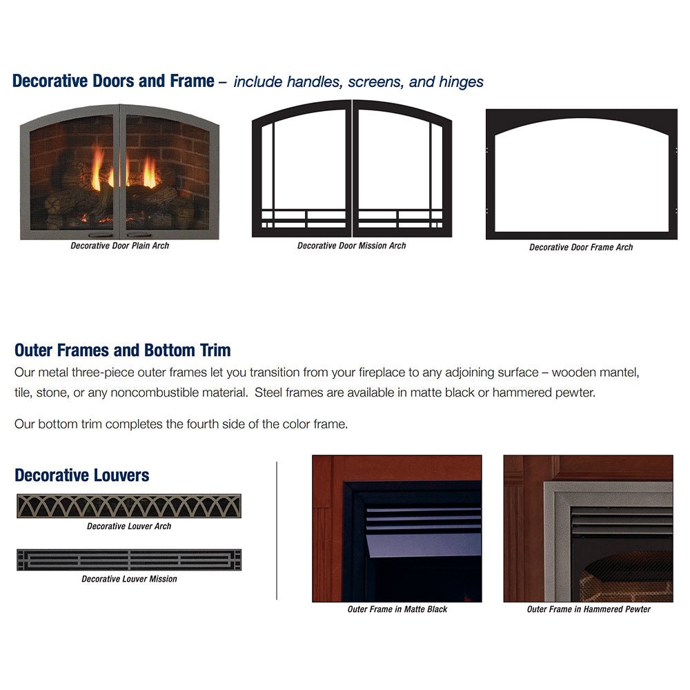 Empire Vail Vent Free Premium 36 Inch Fireplace with Slope Glaze Burner and Log Set - VFPA36BP - by Empire Comfort Systems | Buy at Agent BBQ