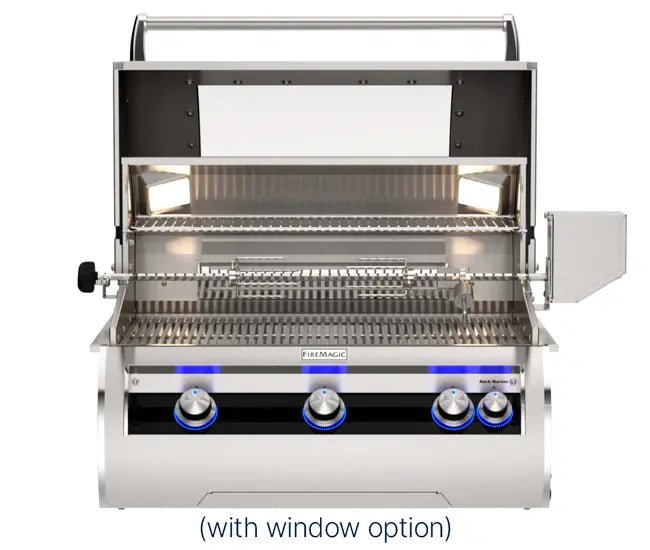 Fire Magic 30" 3 - Burner Echelon Diamond Built - In Gas Grill w/ Rotisserie & Analog Thermometer (E660i) - Grill by Fire Magic | Buy at Agent BBQ