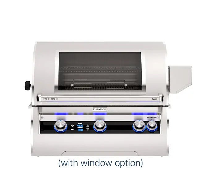 Fire Magic 30" 3 - Burner Echelon Diamond Built - In Gas Grill w/ Rotisserie & Digital Thermometer (E660i) - Grill by Fire Magic | Buy at Agent BBQ