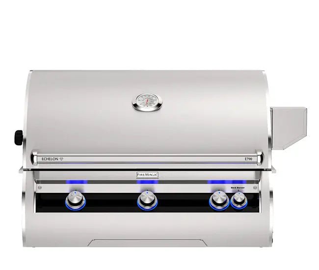Fire Magic 36" 3 - Burner Echelon Diamond Built - In Gas Grill w/ Rotisserie & Analog Thermometer (E790i) - Grill by Fire Magic | Buy at Agent BBQ