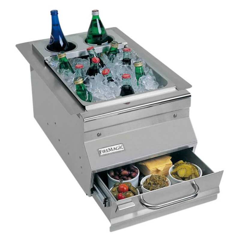 Fire Magic Ice Bin Cooler Bar Caddy - 1D - S0 - by Fire Magic | Buy at Agent BBQ