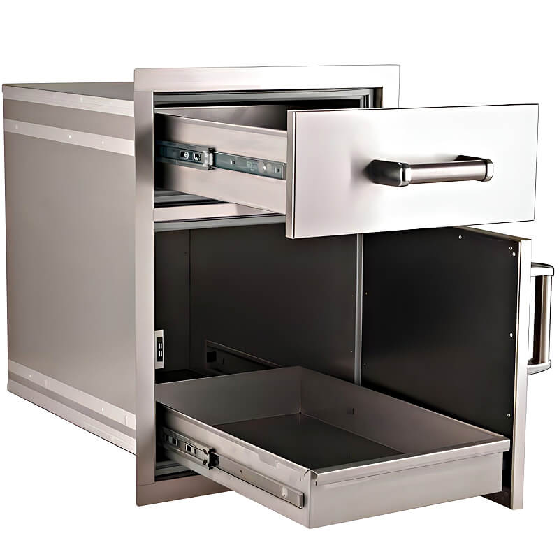 Fire Magic Premium Flush 20 - Inch Large Pantry Door/Drawer Combo - 54020S - by Fire Magic | Buy at Agent BBQ