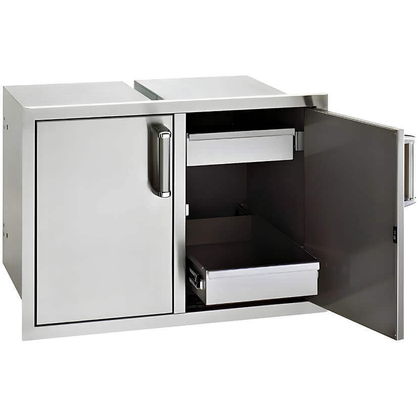 Fire Magic Premium Flush 30 Inch Enclosed Cabinet Storage With Drawers - 53930SC - 22 - by Fire Magic | Buy at Agent BBQ