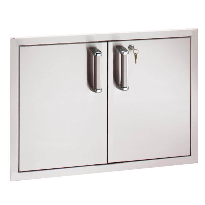 Fire Magic Premium Flush 30 - Inch x 20 - Inch Double Doors with Lock - 53930KSC - by Fire Magic | Buy at Agent BBQ