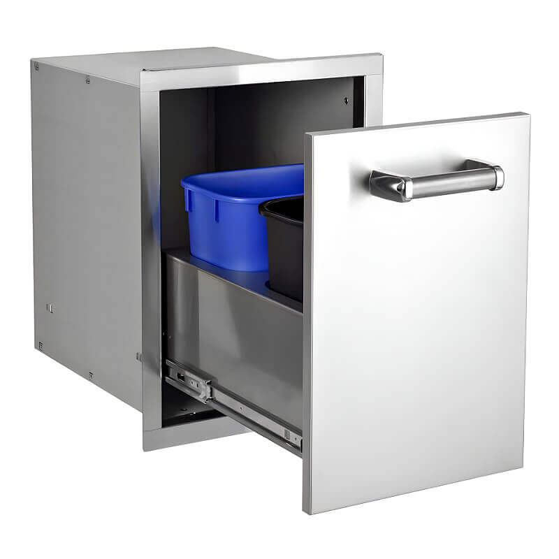 Fire Magic Premium Flush Double Trash Drawer Cabinet - 53820TSC - by Fire Magic | Buy at Agent BBQ