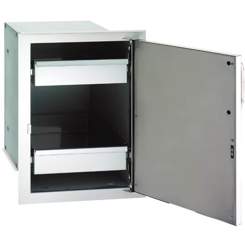 Fire Magic Select 14 - Inch Enclosed Cabinet Storage With Drawers - 33820 - by Fire Magic | Buy at Agent BBQ