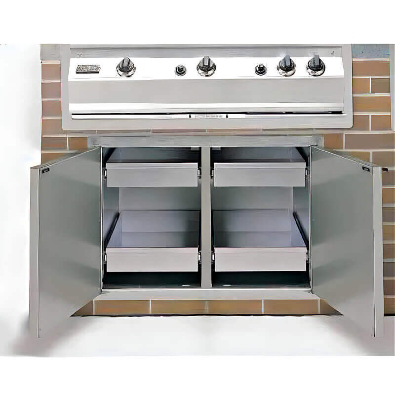 Fire Magic Select 30 Inch Enclosed Cabinet Storage With Drawers - 33930S - 22 - by Fire Magic | Buy at Agent BBQ