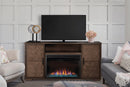 Napoleon Hayworth Media Console in Mahogany | Cineview 30'' Electric Firebox