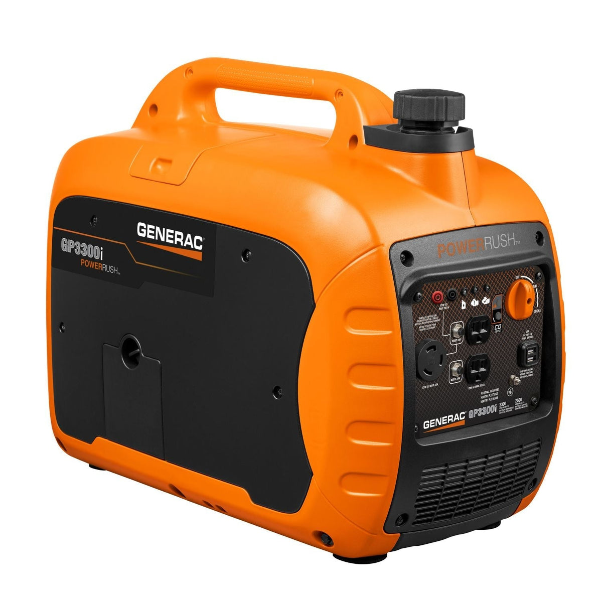 Generac 3300i Gasoline 2500W/3300W Portable Inverter Generator | COsense® - Portable Generators by Generac | Buy at Agent BBQ