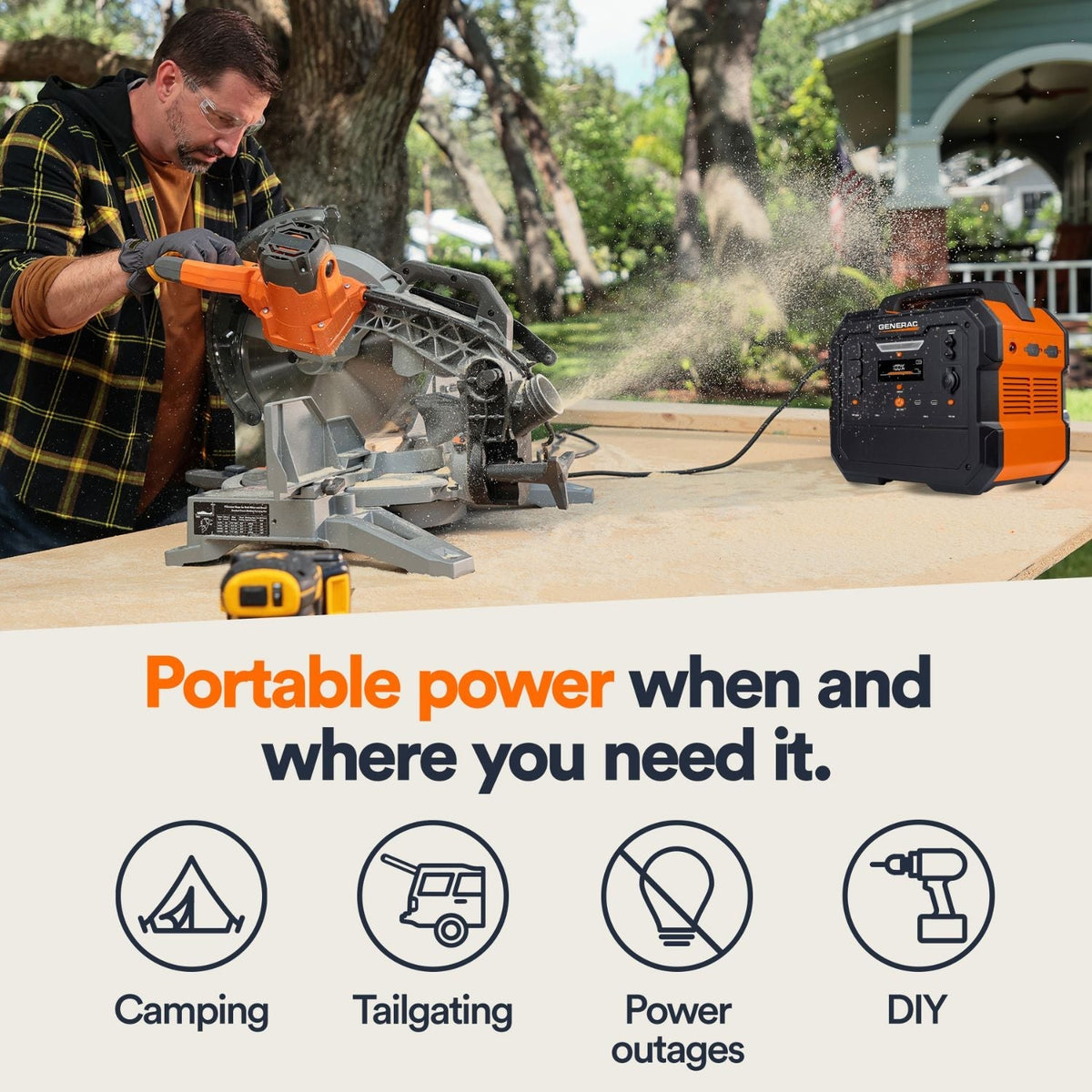 Generac GB2000 Portable Power Station | 2106Wh | 1600W | 468W Solar Input - Power Stations by Generac | Buy at Agent BBQ