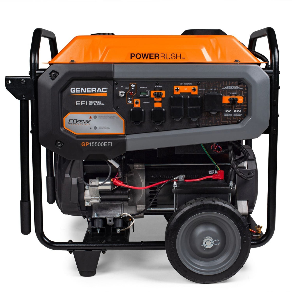 Generac GP15500EFI Gasoline 15500W/19300W Portable Generator | Electric Start | COsense® - Portable Generators by Generac | Buy at Agent BBQ