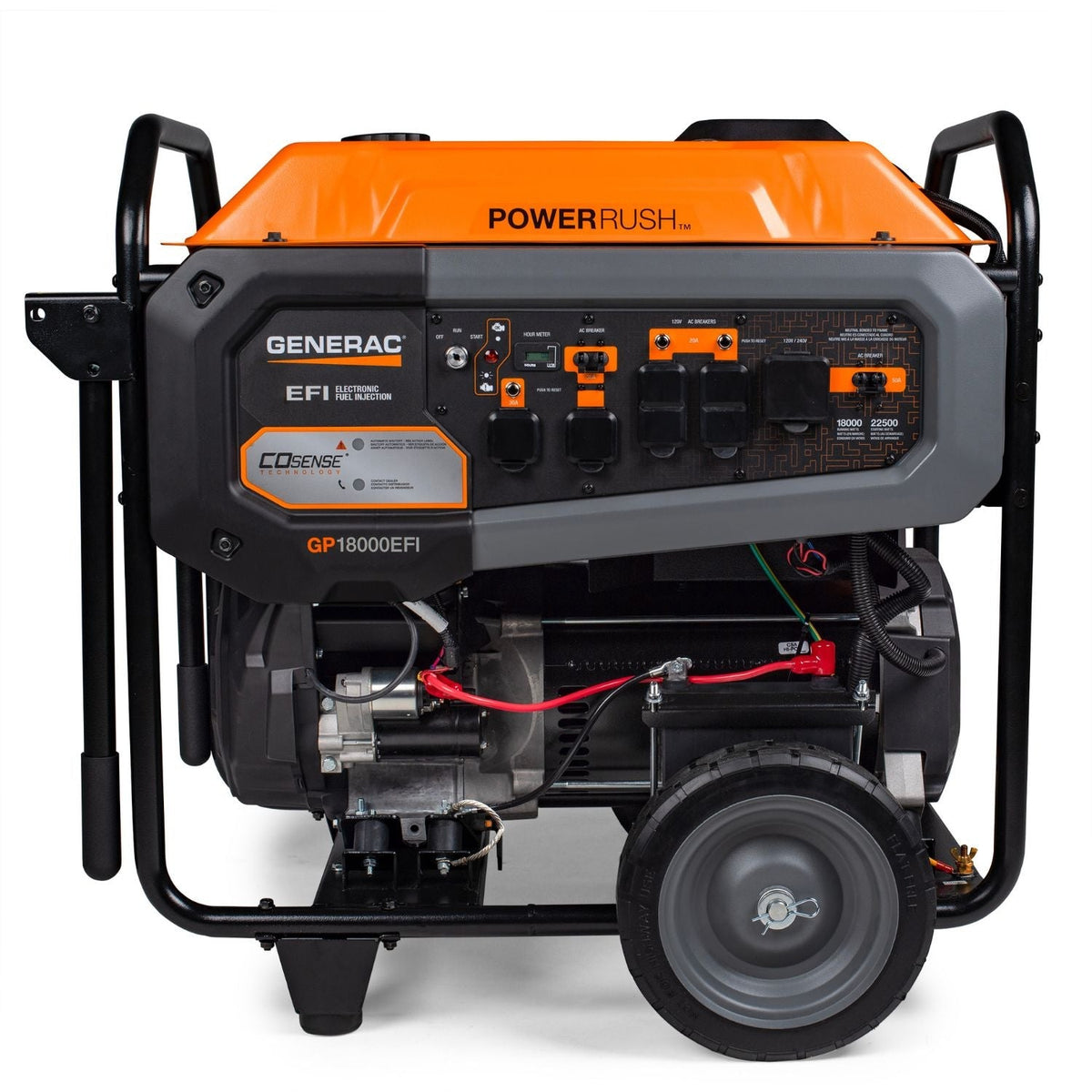 Generac GP18000EFI Gasoline 18000W/22500W Portable Generator | COsense® | EPA & CARB Approved - Portable Generators by Generac | Buy at Agent BBQ