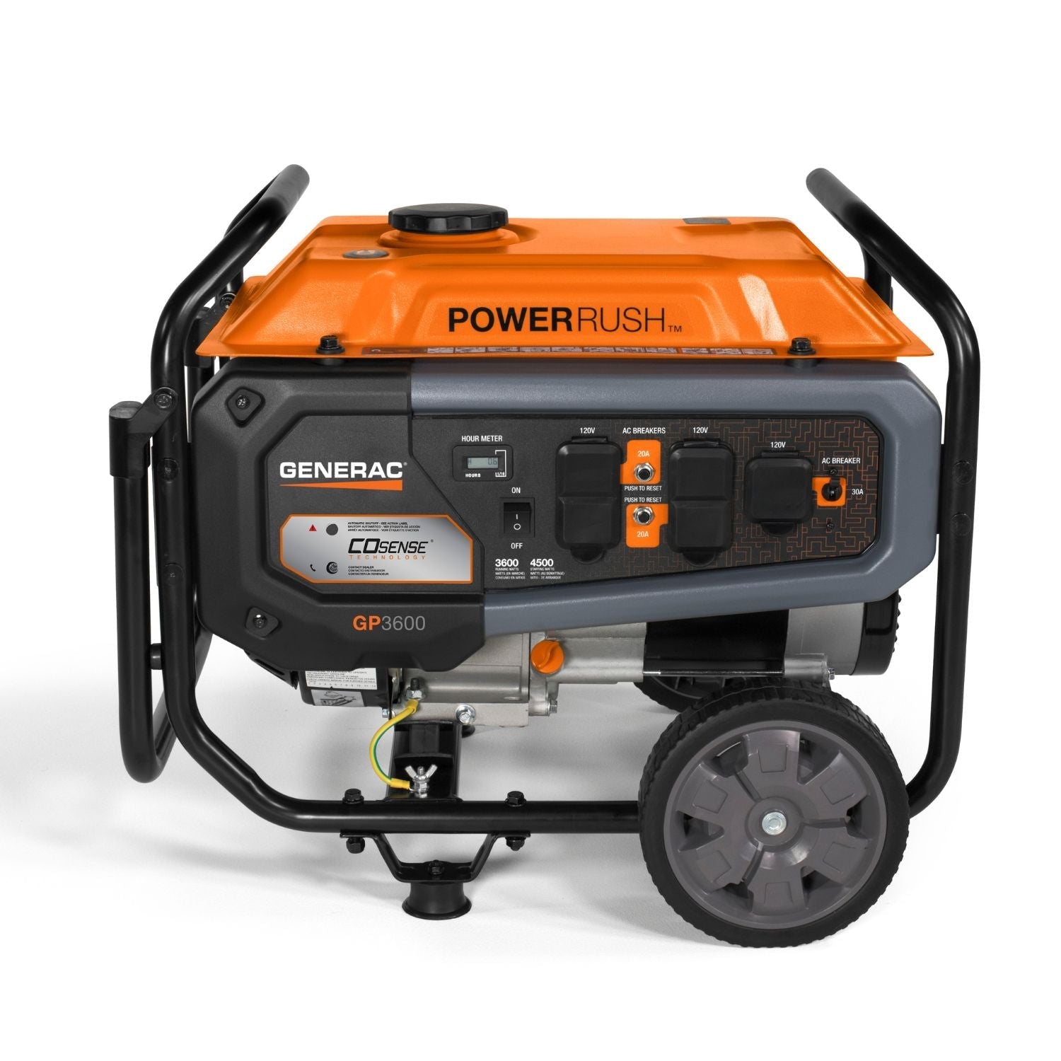 Generac GP3600 Gasoline 3600W/4500W Portable Generator | COsense® - Portable Generators by Generac | Buy at Agent BBQ