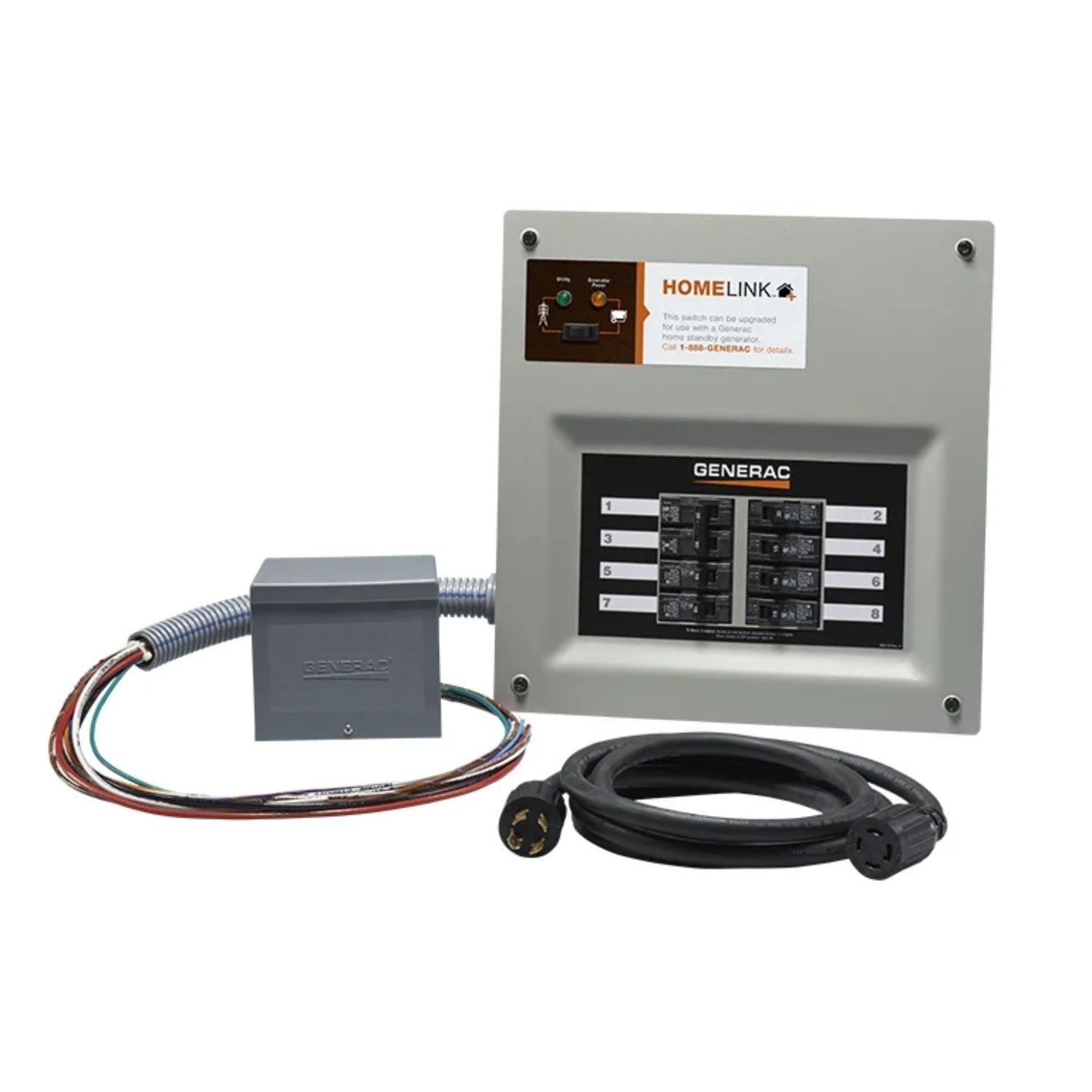 Generac Homelink 30A Manual Transfer Switch With Power Inlet Box Resin - Power Inlets by Generac | Buy at Agent BBQ