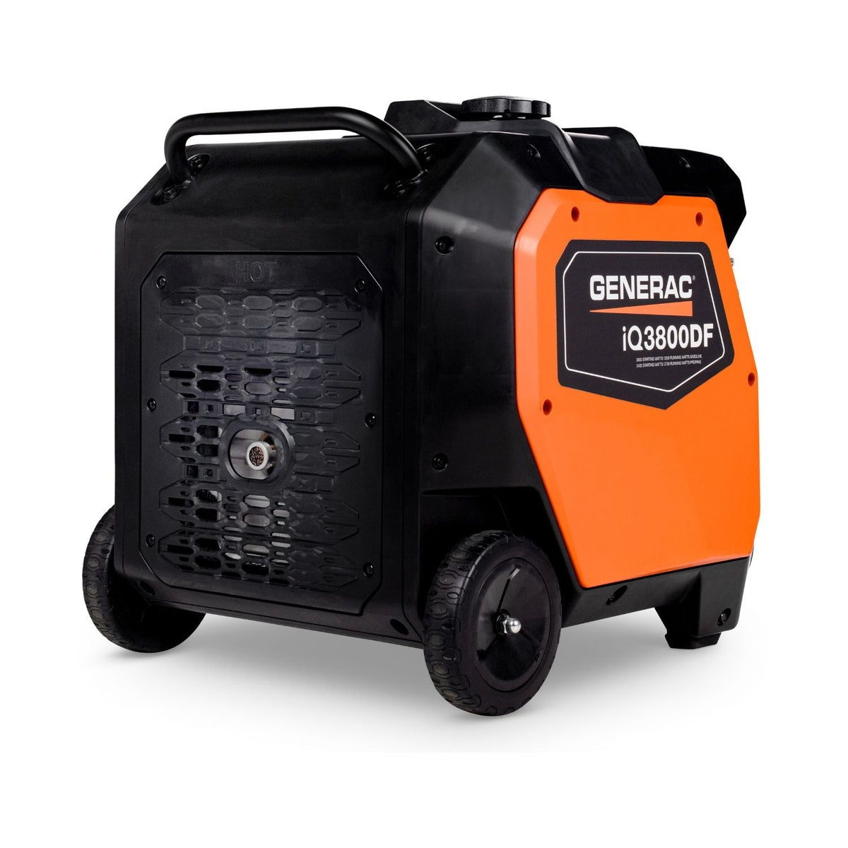 Generac iQ3800 Dual Fuel 3000W/3800W Portable Inverter Generator | Electric Start | COsense® - Portable Generators by Generac | Buy at Agent BBQ