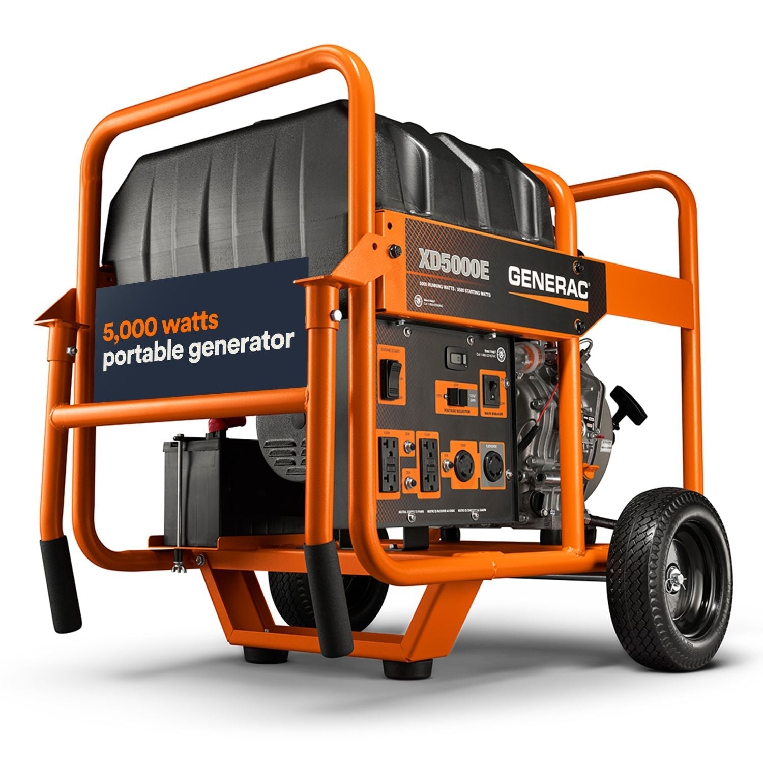 Generac XD5000E Diesel 5000W/5500W Portable Generator | Electric Start - Portable Generators by Generac | Buy at Agent BBQ