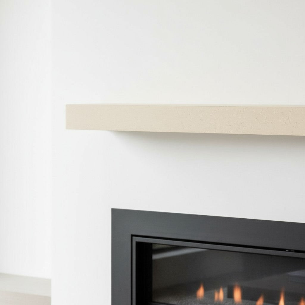Horizon Concrete Non-Combustible Fireplace Mantel Shelf