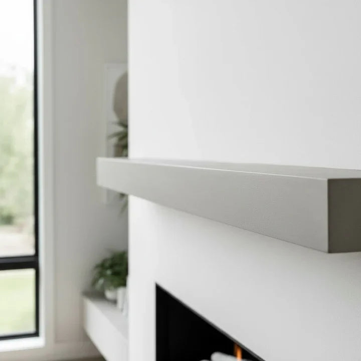 Horizon Concrete Non-Combustible Fireplace Mantel Shelf
