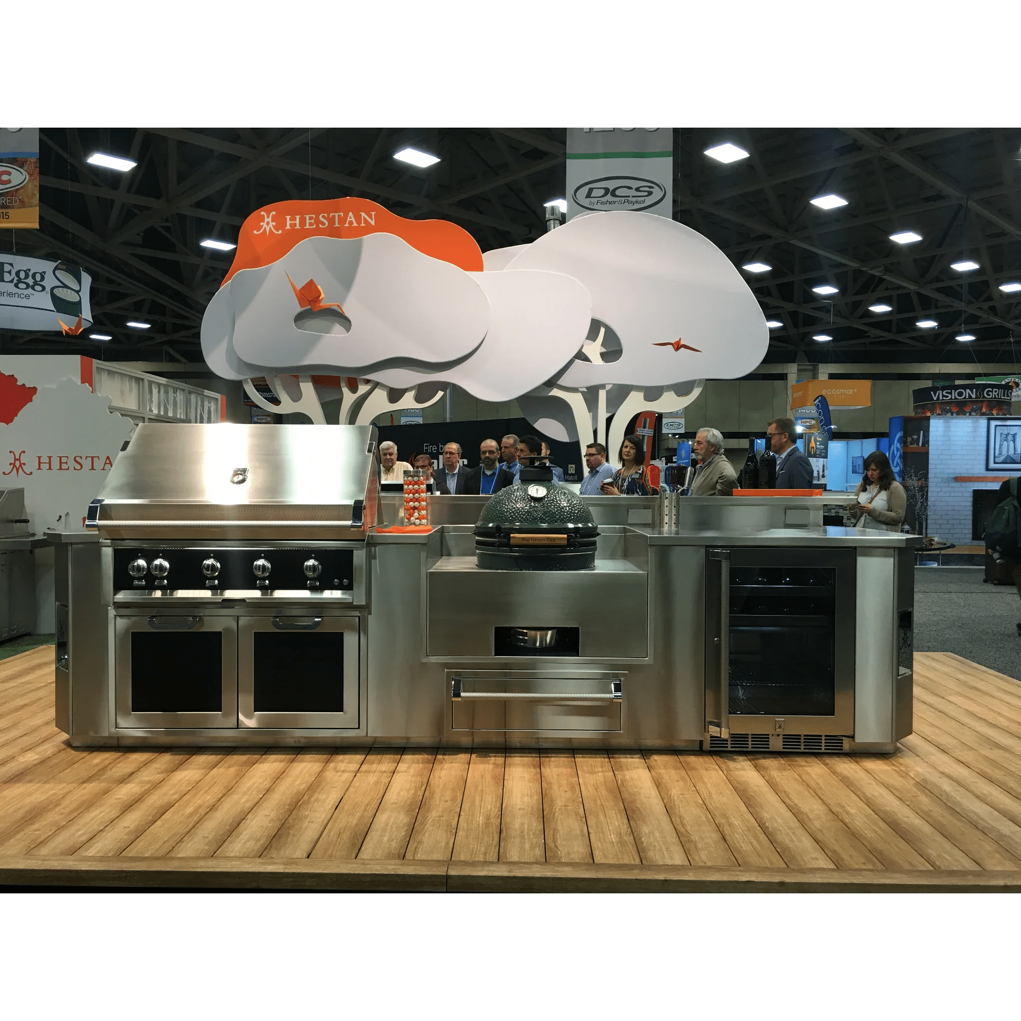 Hestan 12 Ft. GE Series Kitchen Island with Kamado Cutout - GESK12 - by Hestan | Buy at Agent BBQ