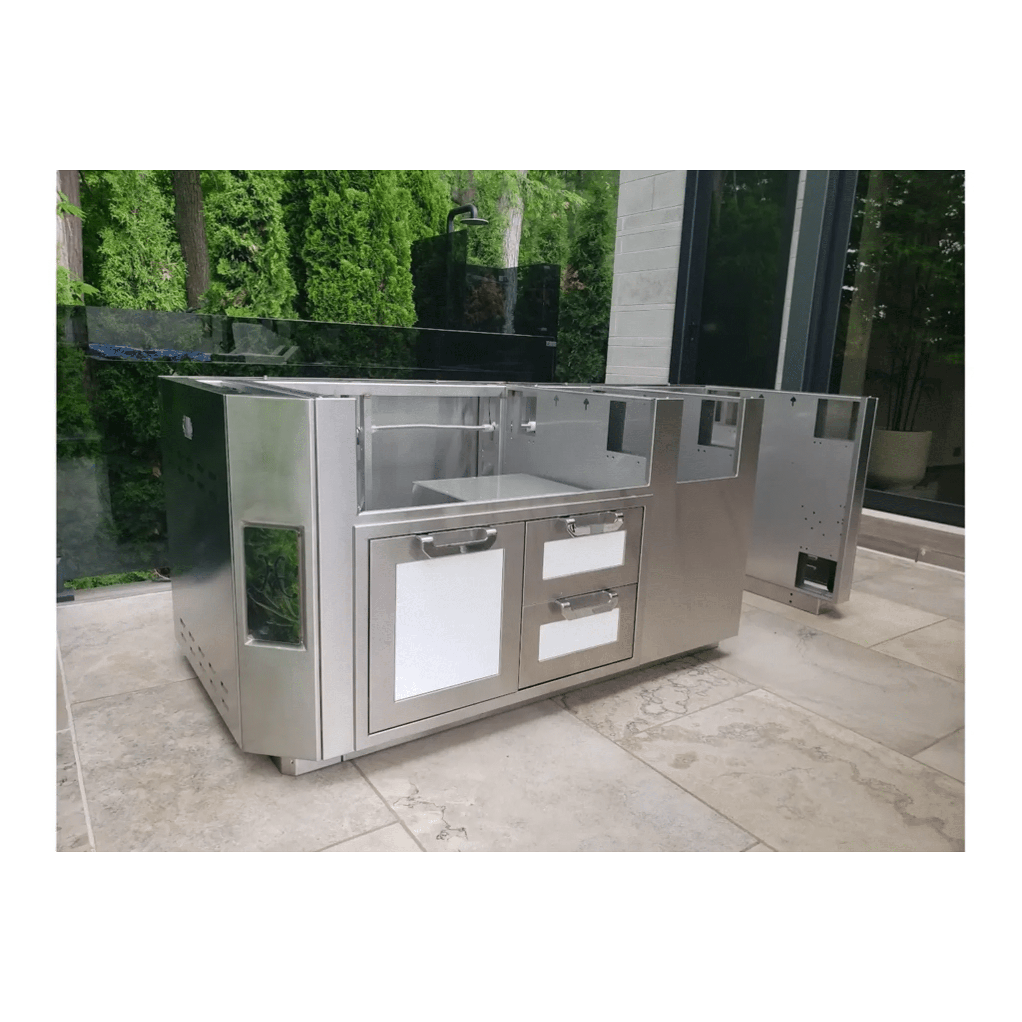 Hestan 12 Ft. GES GE Series Kitchen Island With Side Burner Cutout - GES12 - by Hestan | Buy at Agent BBQ