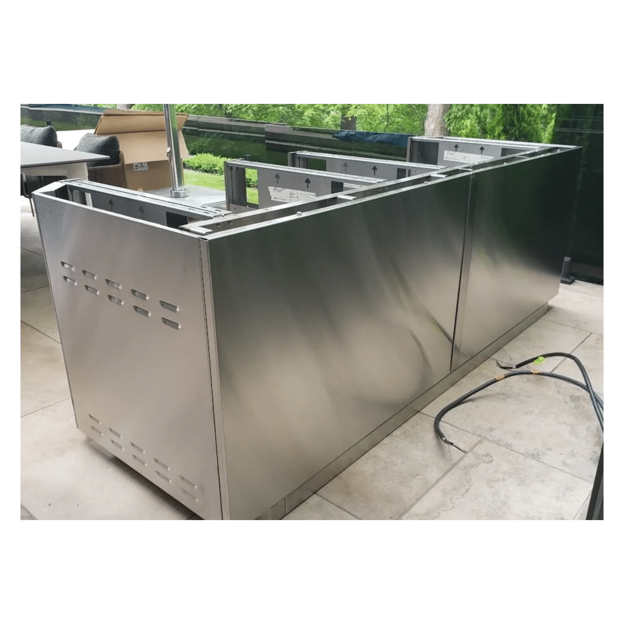 Hestan 12 Ft. GES GE Series Kitchen Island With Side Burner Cutout - GES12 - by Hestan | Buy at Agent BBQ
