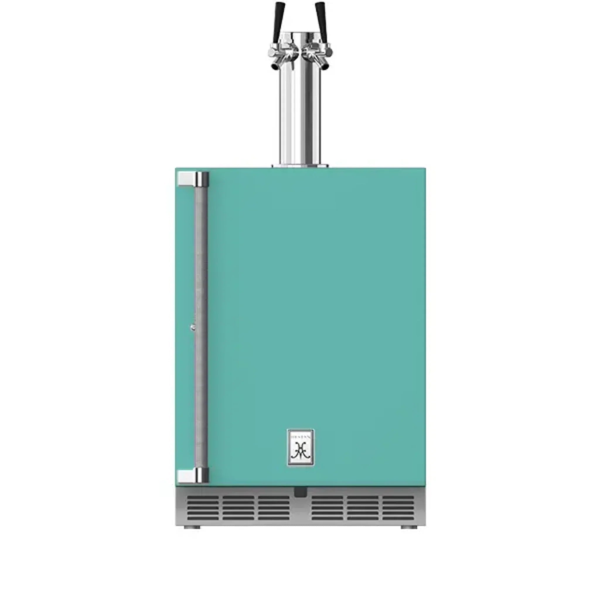 Hestan 24" Outdoor Solid Door Double Faucet Beer Dispenser with Lock - GFDS242 - by Hestan | Buy at Agent BBQ