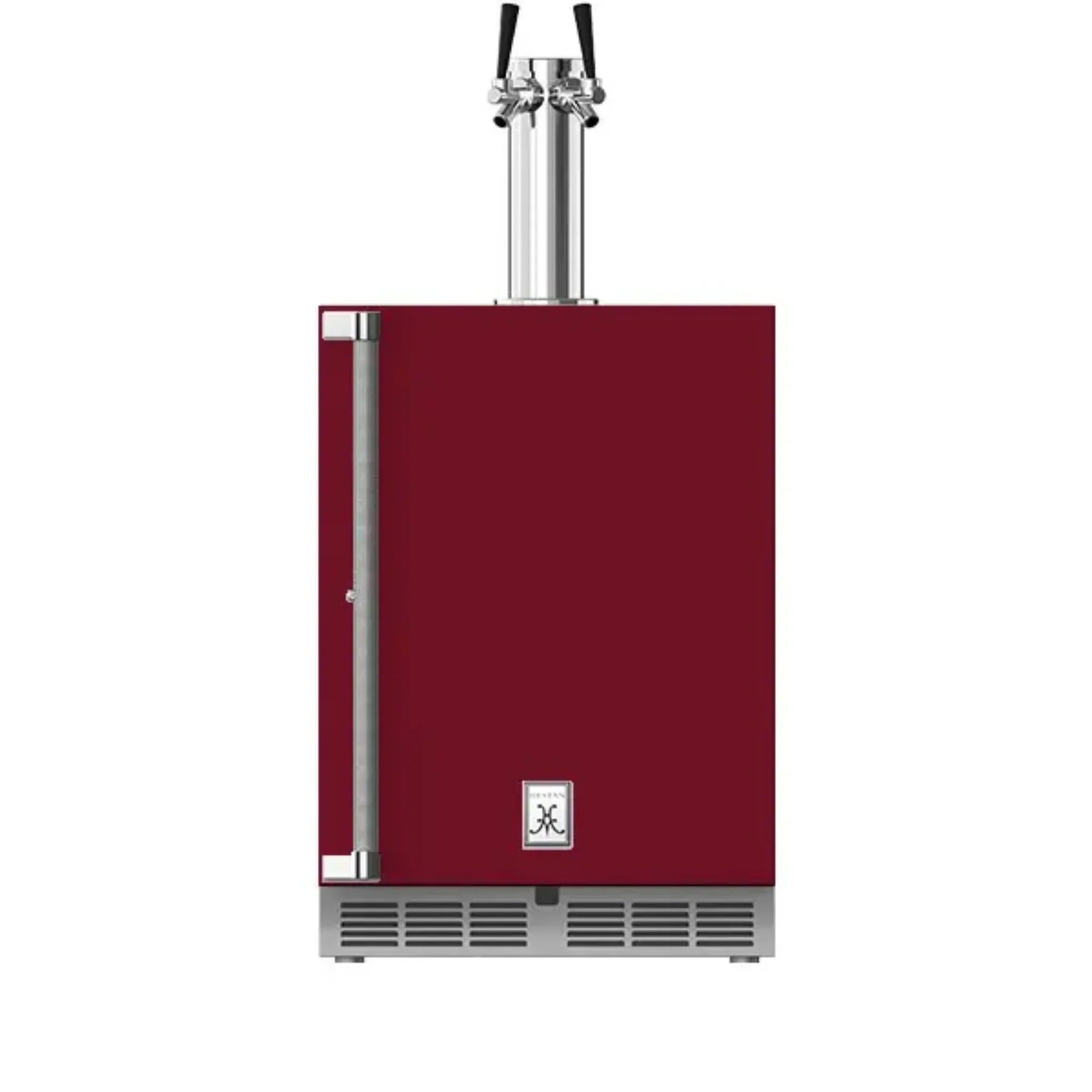Hestan 24" Outdoor Solid Door Double Faucet Beer Dispenser with Lock - GFDS242 - by Hestan | Buy at Agent BBQ