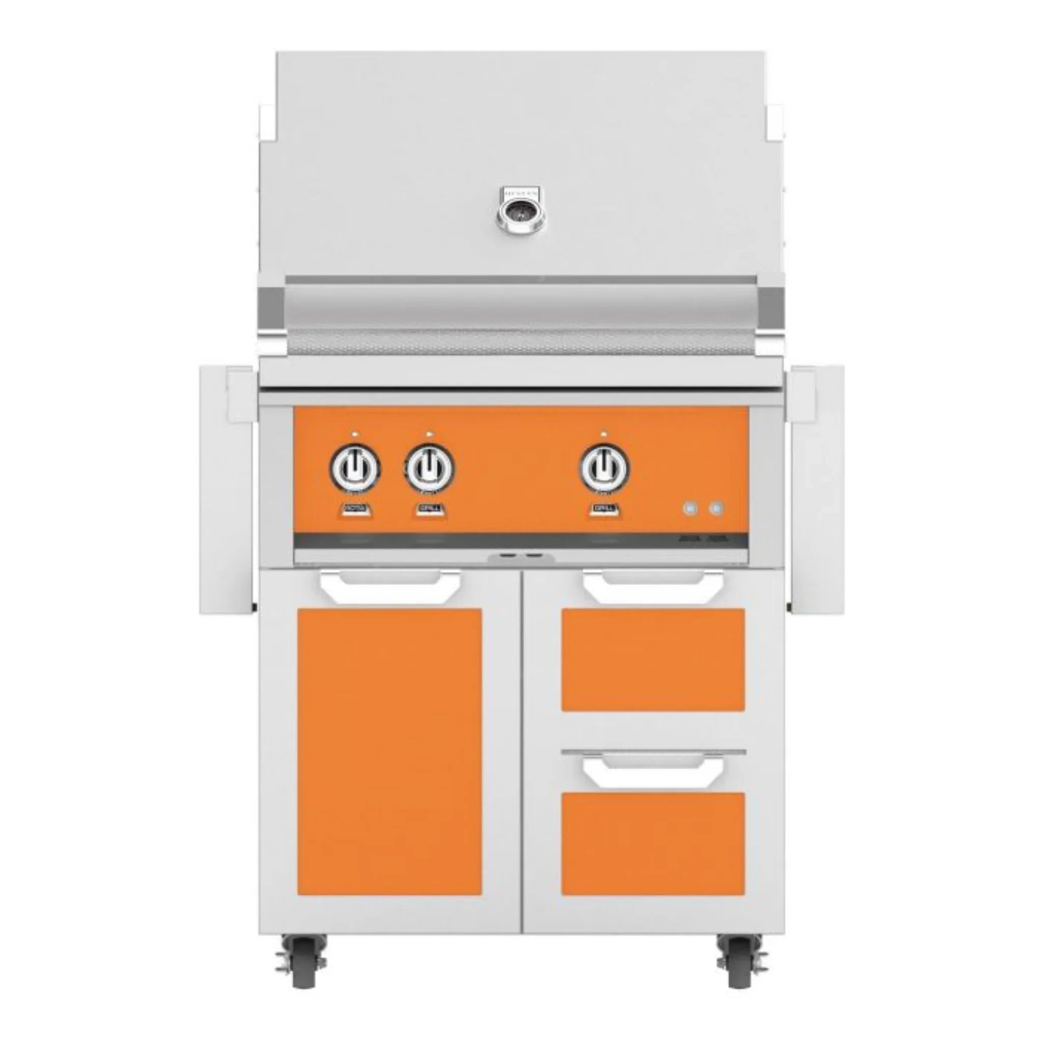 Hestan 30" Freestanding Grill with Door & Double Drawers - GBR30 - GCR30 - by Hestan | Buy at Agent BBQ