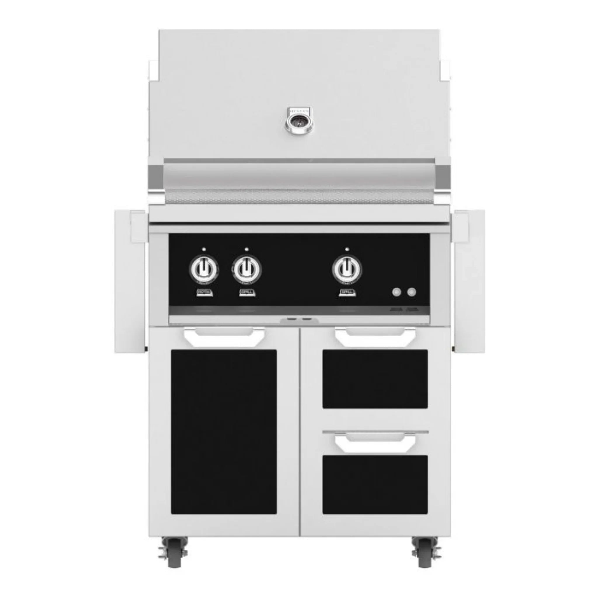 Hestan 30" Freestanding Grill with Door & Double Drawers - GBR30 - GCR30 - by Hestan | Buy at Agent BBQ