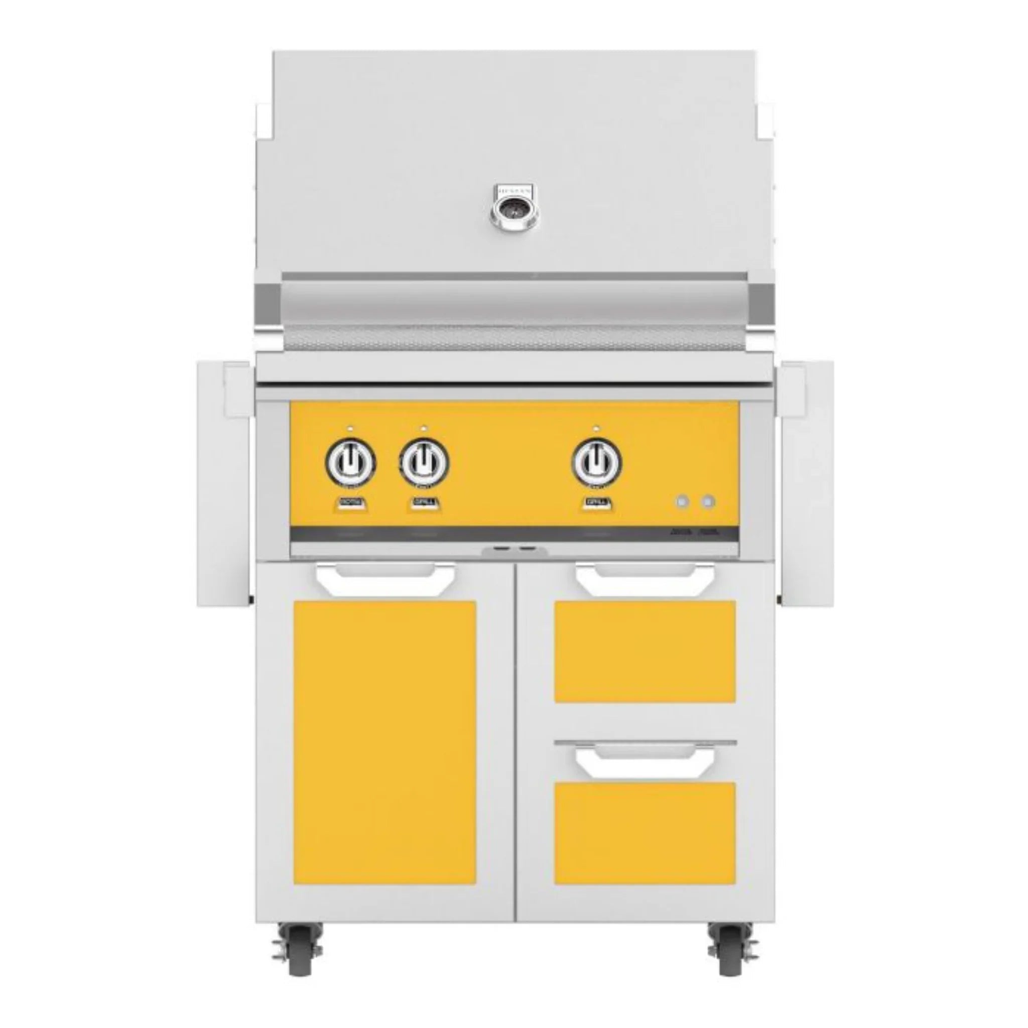 Hestan 30" Freestanding Grill with Door & Double Drawers - GBR30 - GCR30 - by Hestan | Buy at Agent BBQ