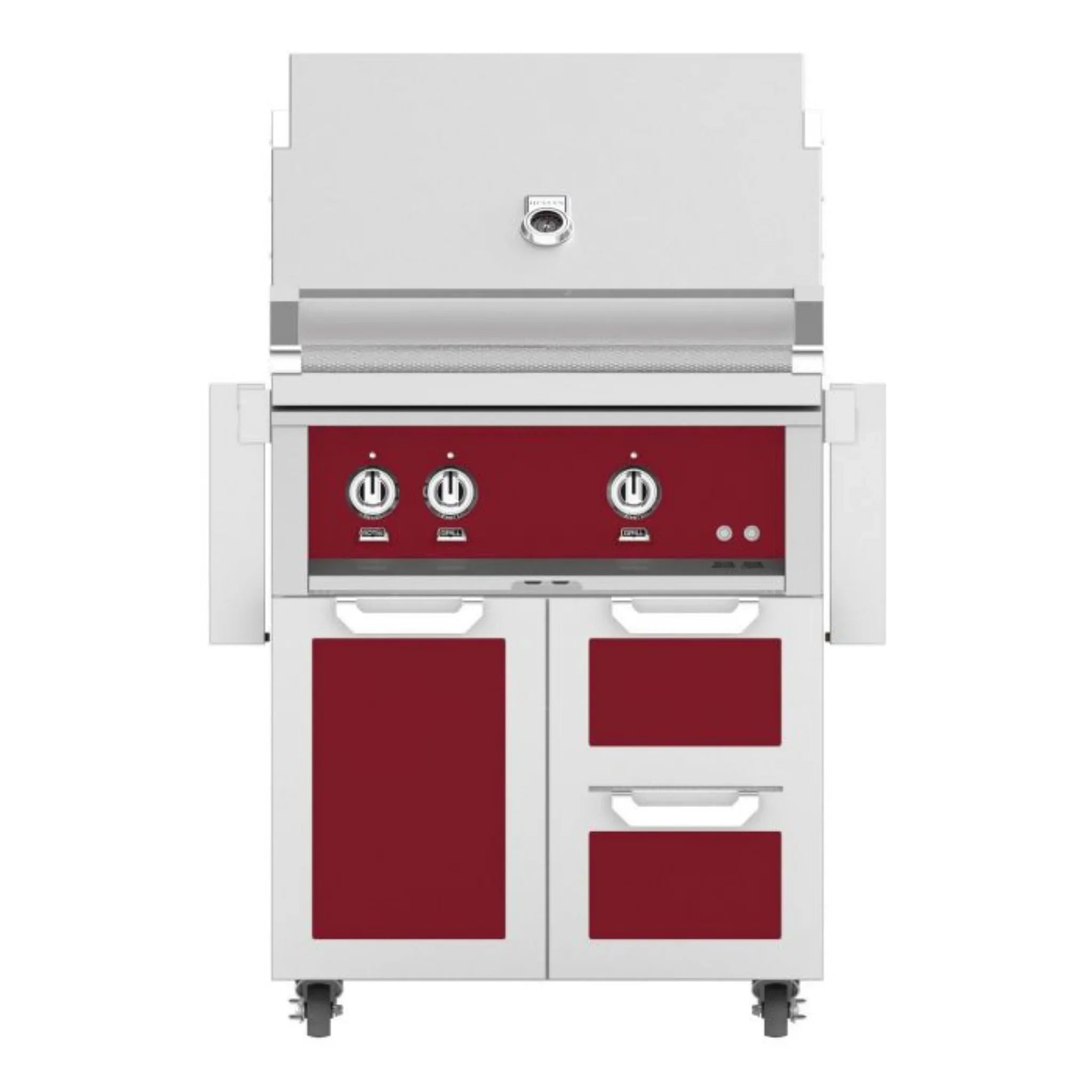 Hestan 30" Freestanding Grill with Door & Double Drawers - GBR30 - GCR30 - by Hestan | Buy at Agent BBQ