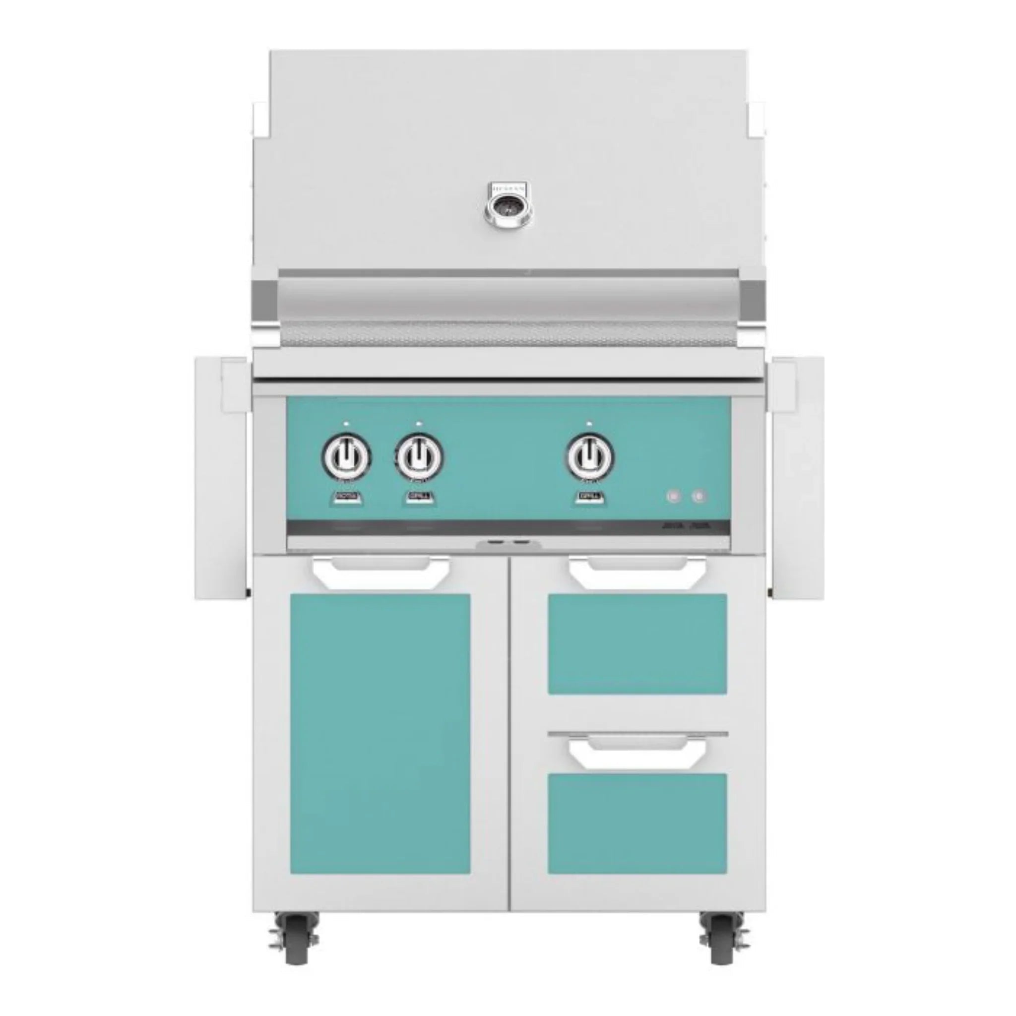 Hestan 30" Freestanding Grill with Door & Double Drawers - GBR30 - GCR30 - by Hestan | Buy at Agent BBQ