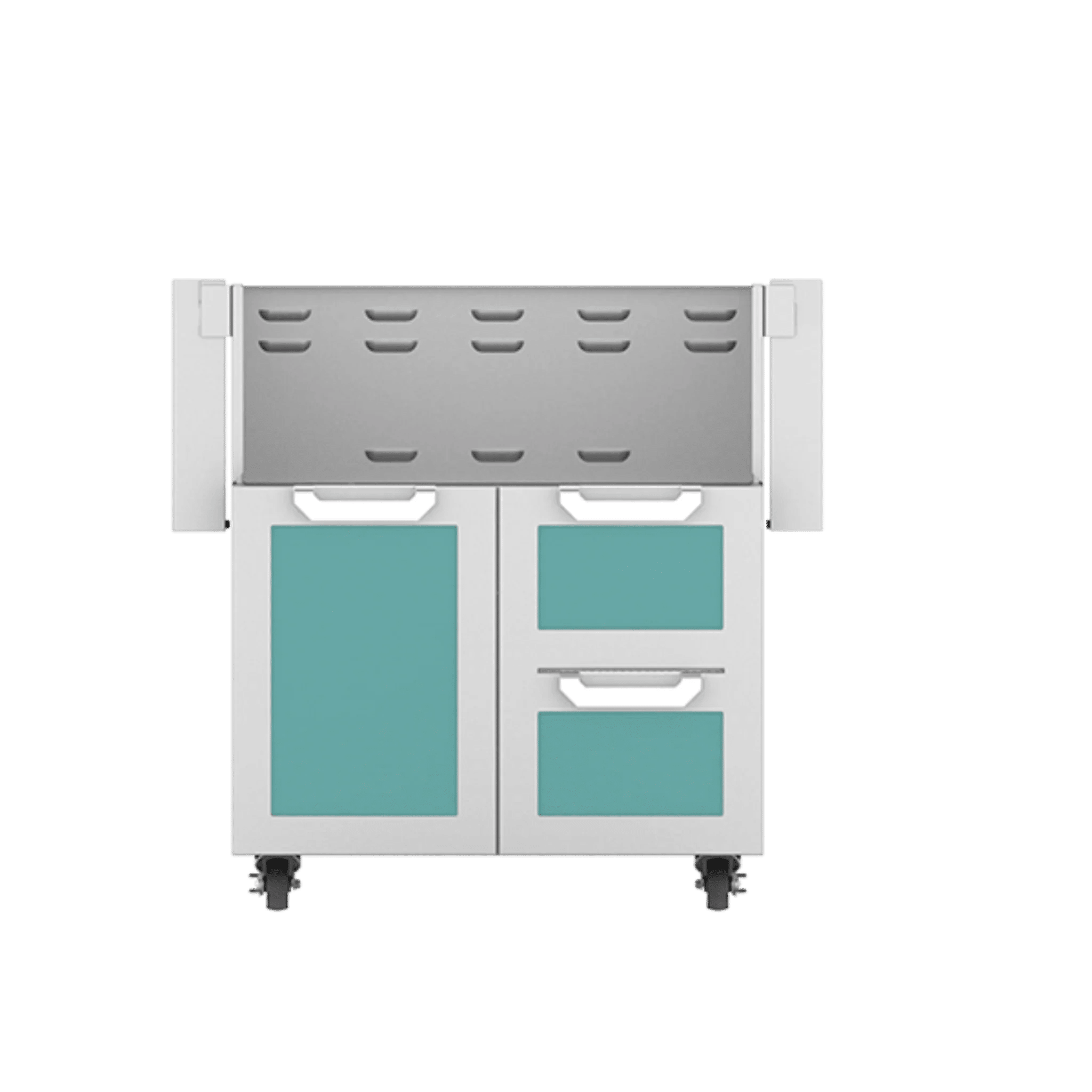 Hestan 30" GCR Series Outdoor Tower Cart with Door & Double Drawer - GCR30 - by Hestan | Buy at Agent BBQ