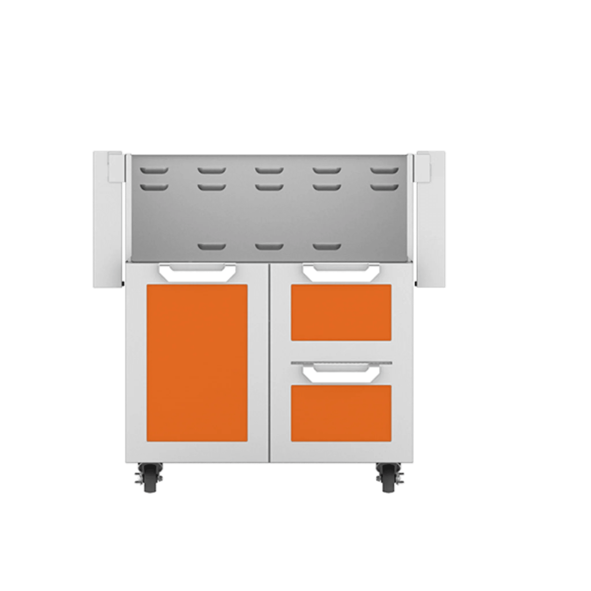 Hestan 30" GCR Series Outdoor Tower Cart with Door & Double Drawer - GCR30 - by Hestan | Buy at Agent BBQ