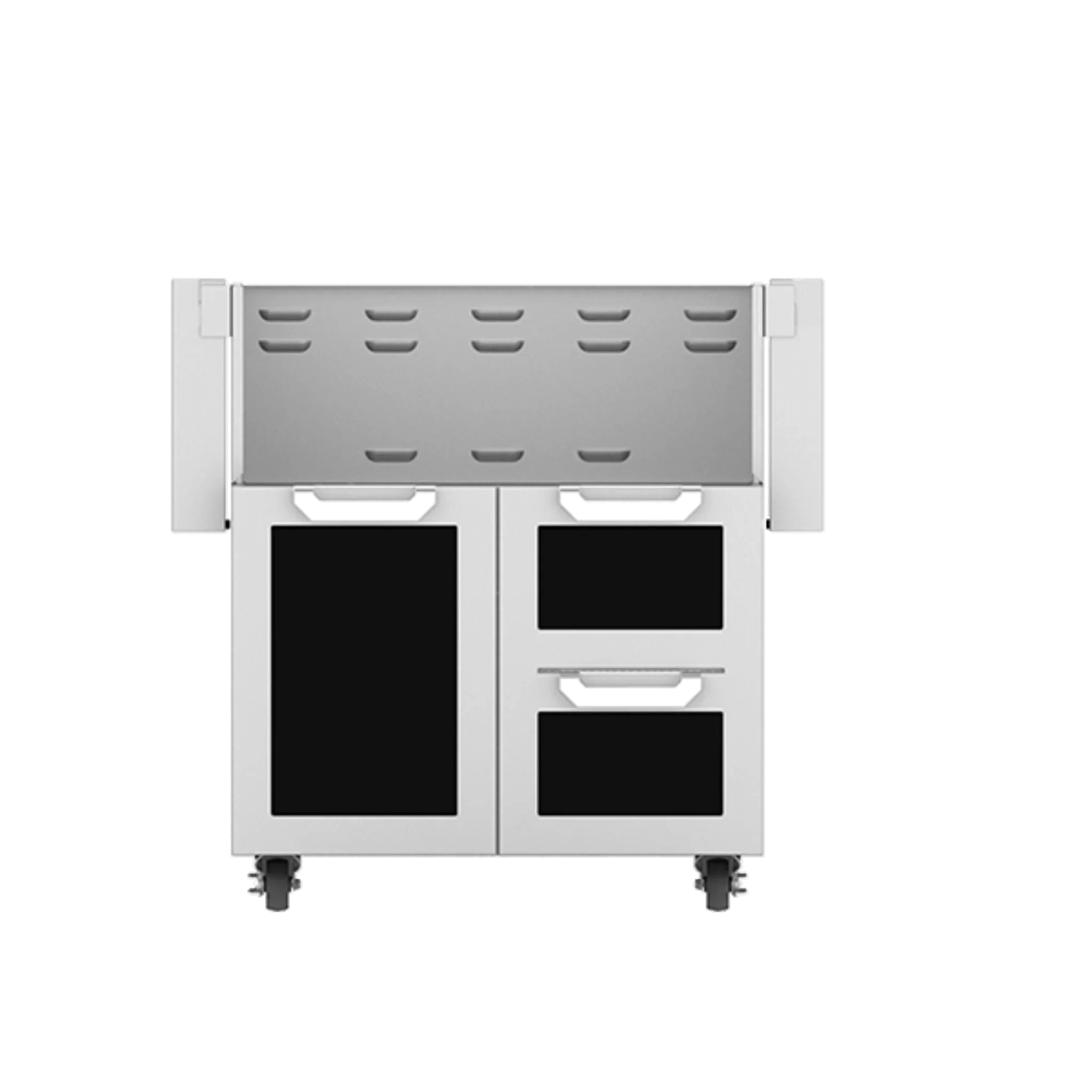 Hestan 30" GCR Series Outdoor Tower Cart with Door & Double Drawer - GCR30 - by Hestan | Buy at Agent BBQ