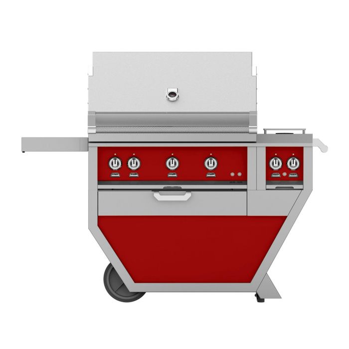 Hestan 36" Deluxe Freestanding Grill With Double Side Burner - GBR36CX2 - by Hestan | Buy at Agent BBQ