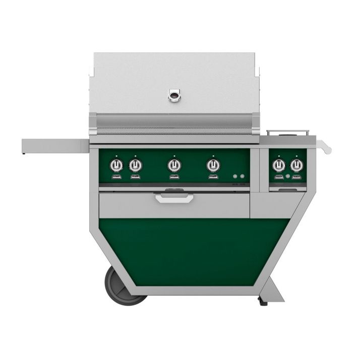 Hestan 36" Deluxe Freestanding Grill With Double Side Burner - GBR36CX2 - by Hestan | Buy at Agent BBQ