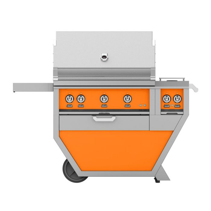 Hestan 36" Deluxe Freestanding Grill With Double Side Burner - GBR36CX2 - by Hestan | Buy at Agent BBQ