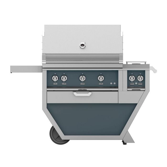 Hestan 36" Deluxe Freestanding Grill With Double Side Burner - GBR36CX2 - by Hestan | Buy at Agent BBQ
