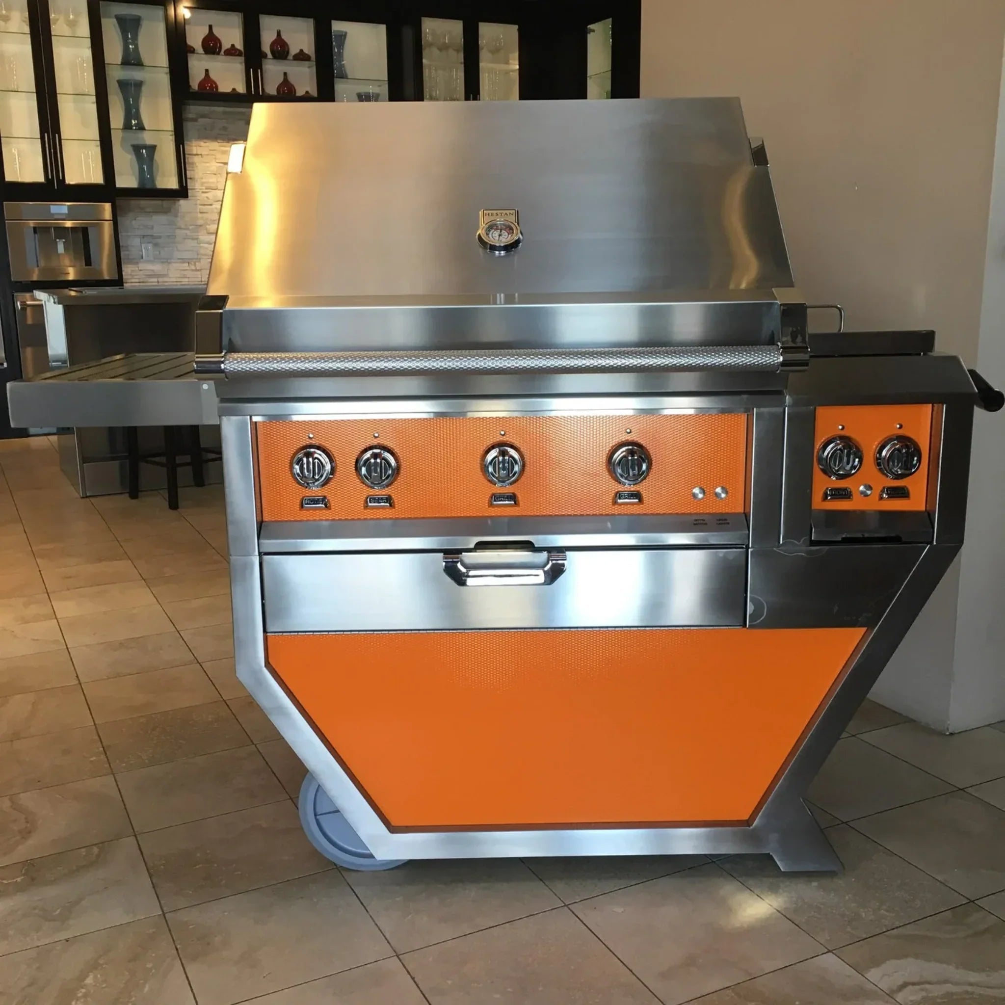 Hestan 36" Deluxe Freestanding Grill With Double Side Burner - GBR36CX2 - by Hestan | Buy at Agent BBQ