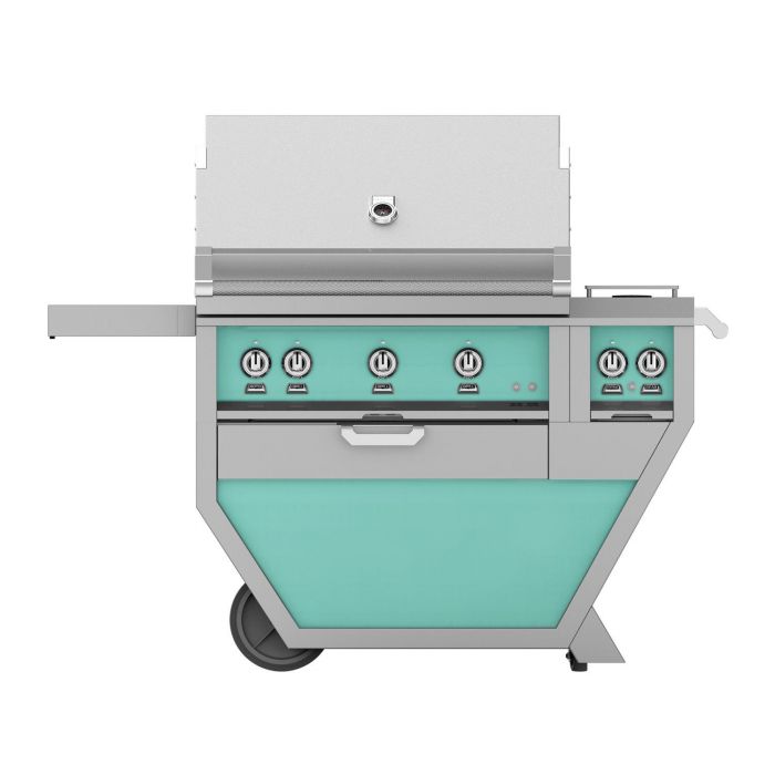 Hestan 36" Deluxe Freestanding Grill With Double Side Burner - GBR36CX2 - by Hestan | Buy at Agent BBQ