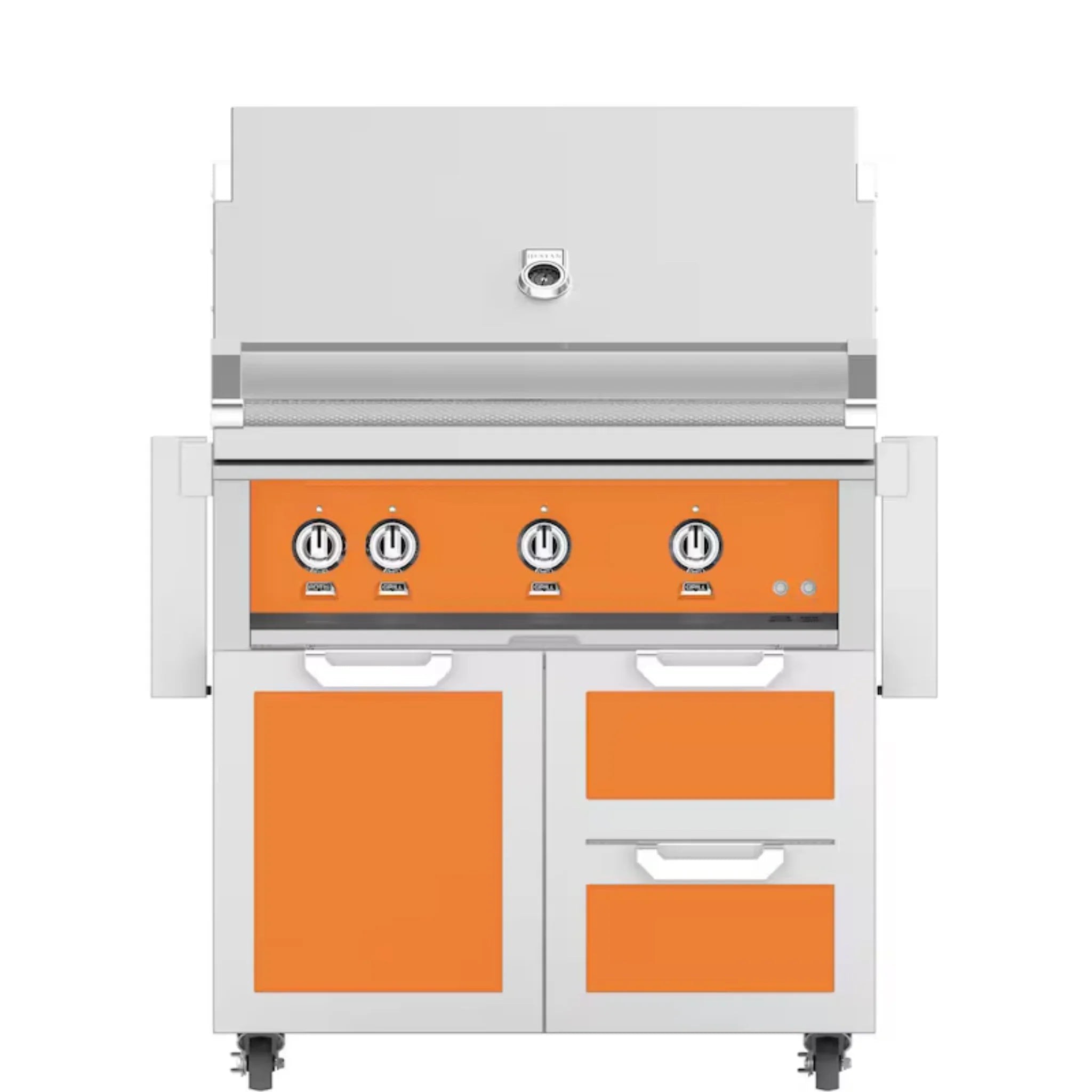 Hestan 36" Freestanding Grill with Door & Double Drawers - GBR36 - GCR36 - by Hestan | Buy at Agent BBQ