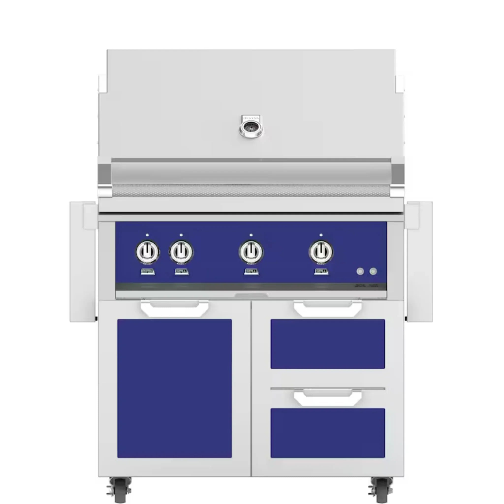 Hestan 36" Freestanding Grill with Door & Double Drawers - GBR36 - GCR36 - by Hestan | Buy at Agent BBQ