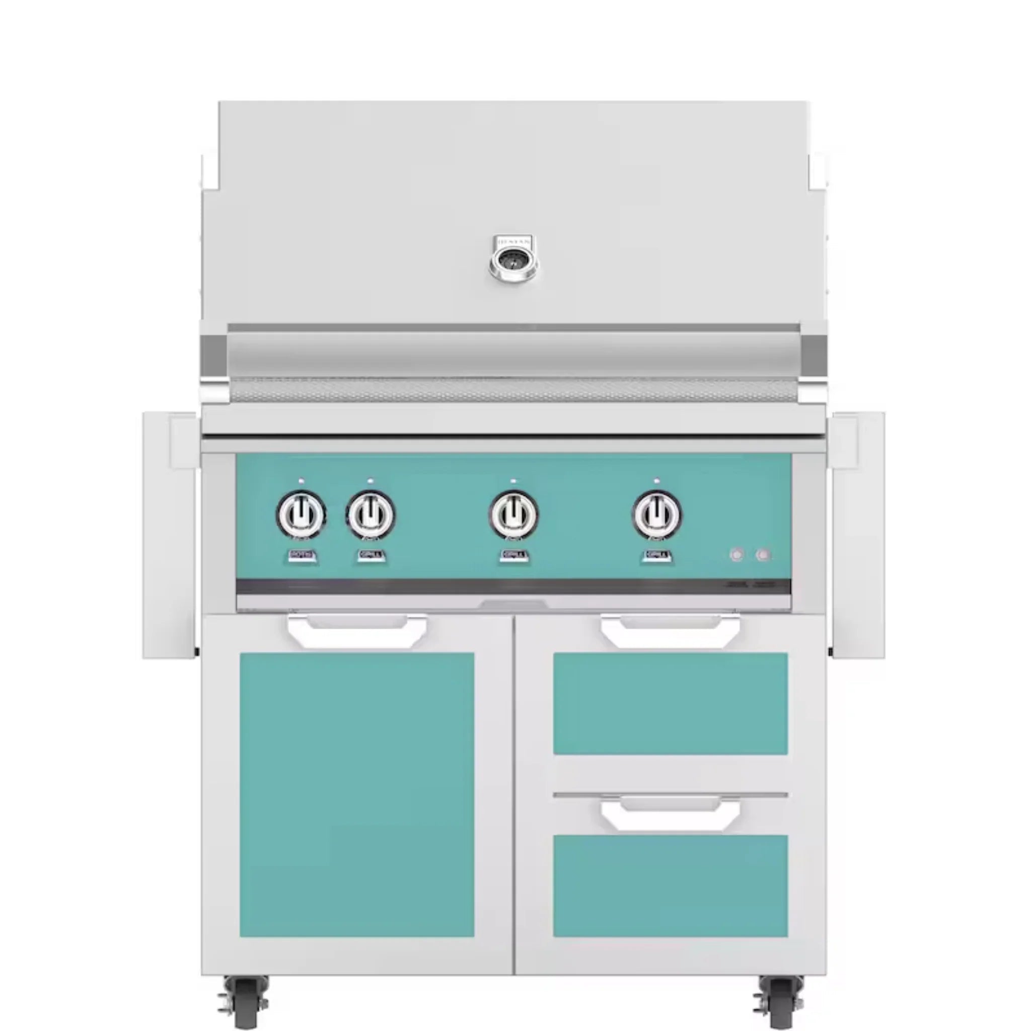 Hestan 36" Freestanding Grill with Door & Double Drawers - GBR36 - GCR36 - by Hestan | Buy at Agent BBQ