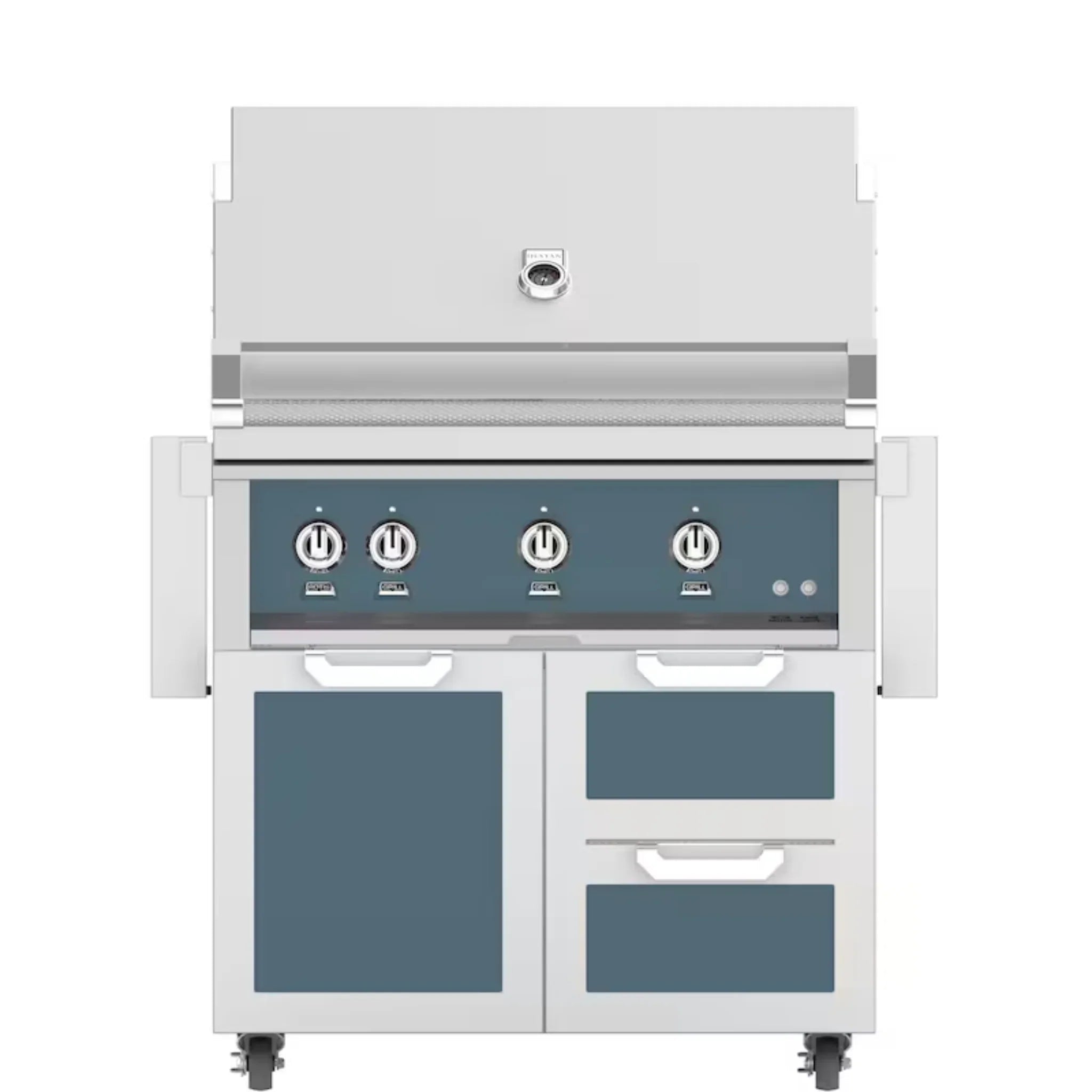 Hestan 36" Freestanding Grill with Door & Double Drawers - GBR36 - GCR36 - by Hestan | Buy at Agent BBQ
