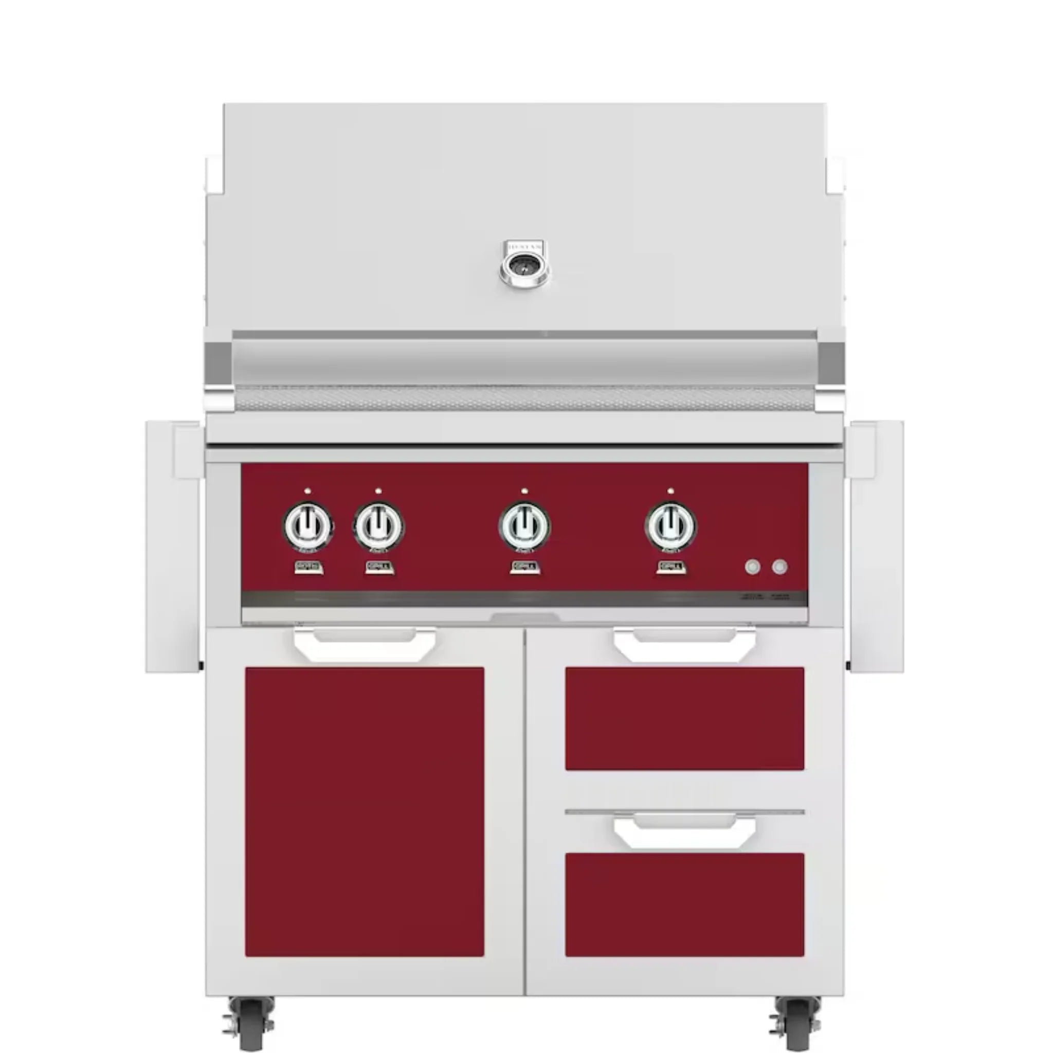 Hestan 36" Freestanding Grill with Door & Double Drawers - GBR36 - GCR36 - by Hestan | Buy at Agent BBQ