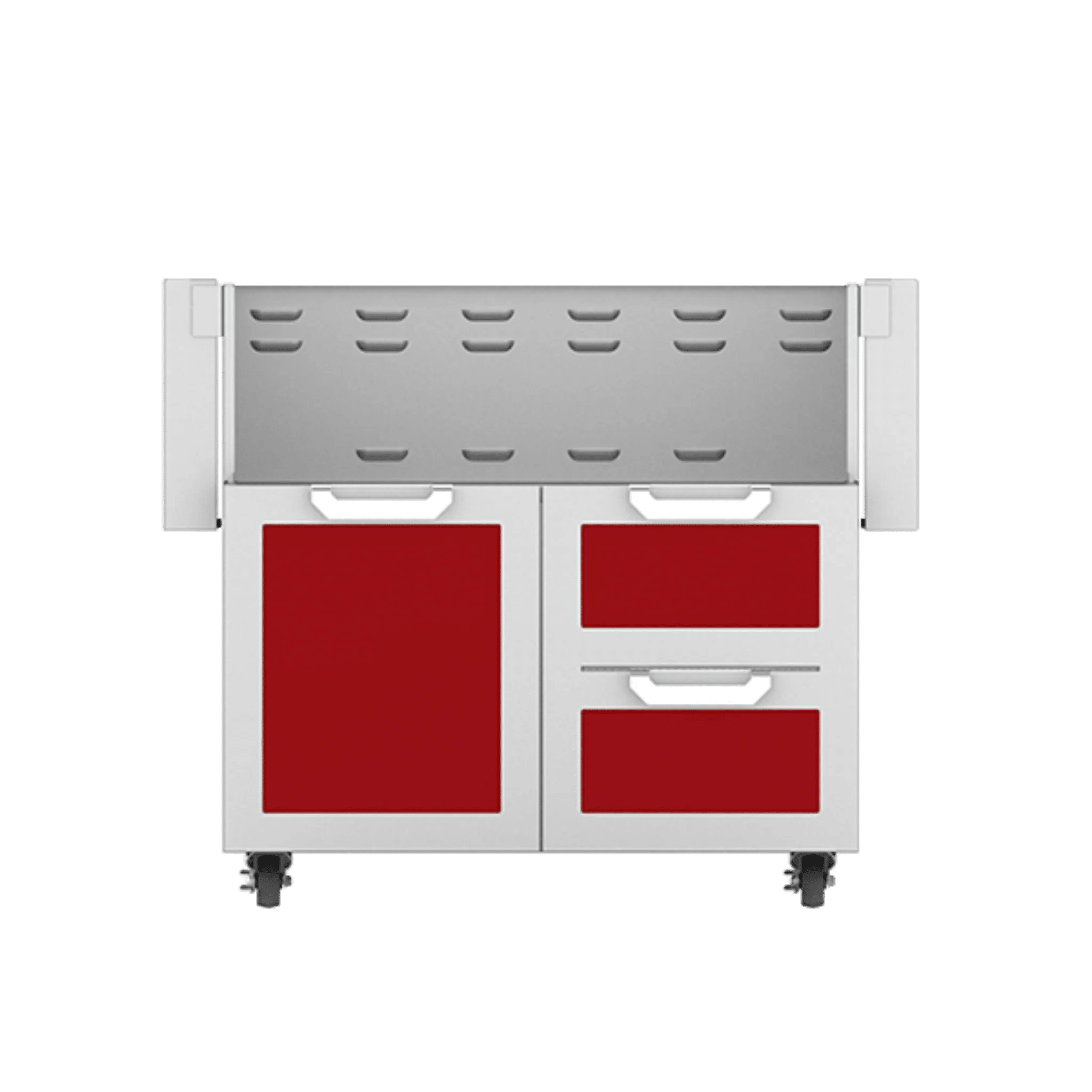 Hestan 36" GCR Series Outdoor Tower Cart with Door & Double Drawer - GCR36 - by Hestan | Buy at Agent BBQ
