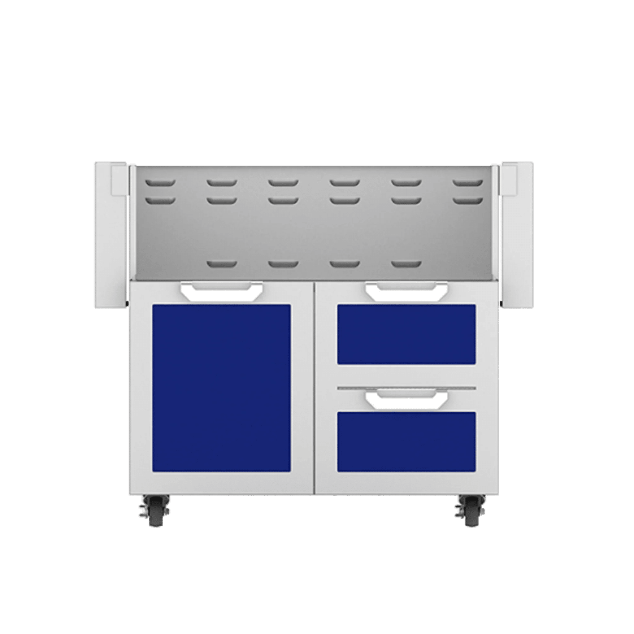 Hestan 36" GCR Series Outdoor Tower Cart with Door & Double Drawer - GCR36 - by Hestan | Buy at Agent BBQ
