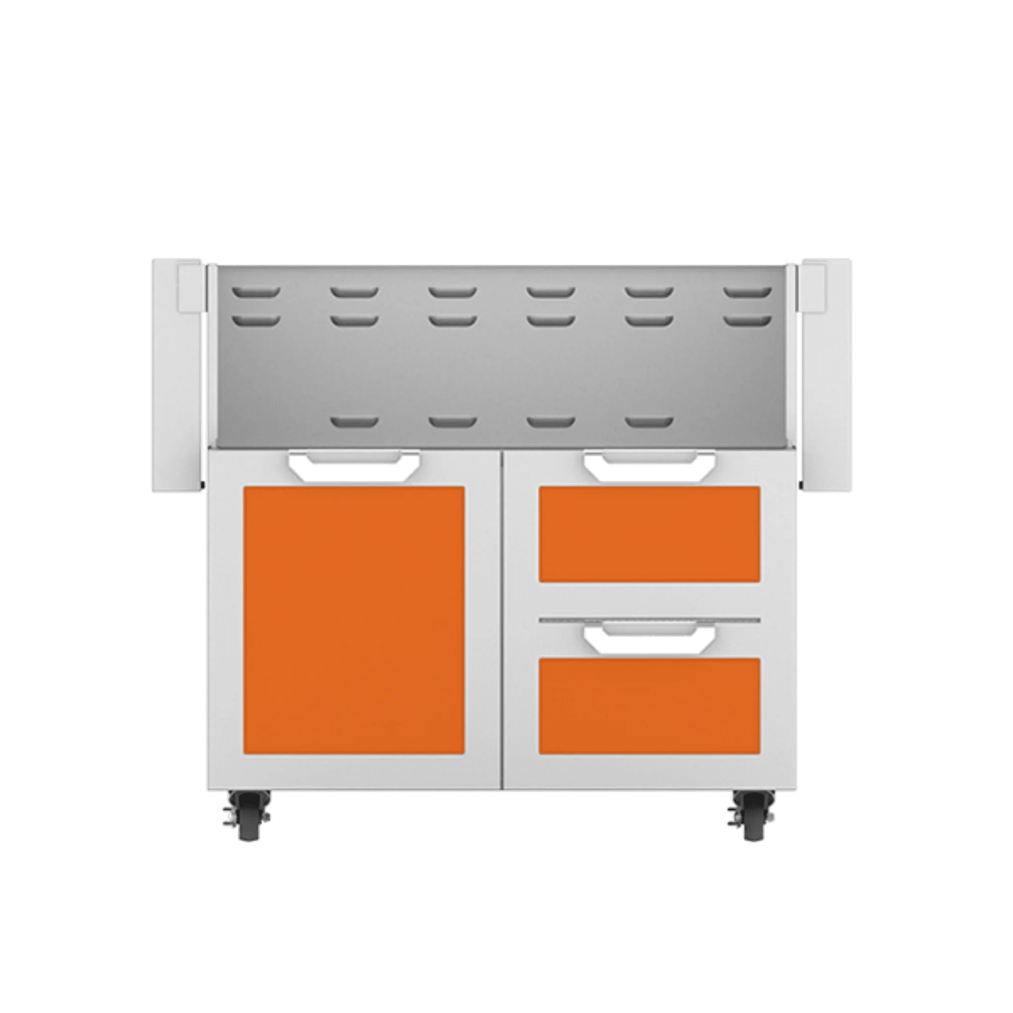 Hestan 36" GCR Series Outdoor Tower Cart with Door & Double Drawer - GCR36 - by Hestan | Buy at Agent BBQ