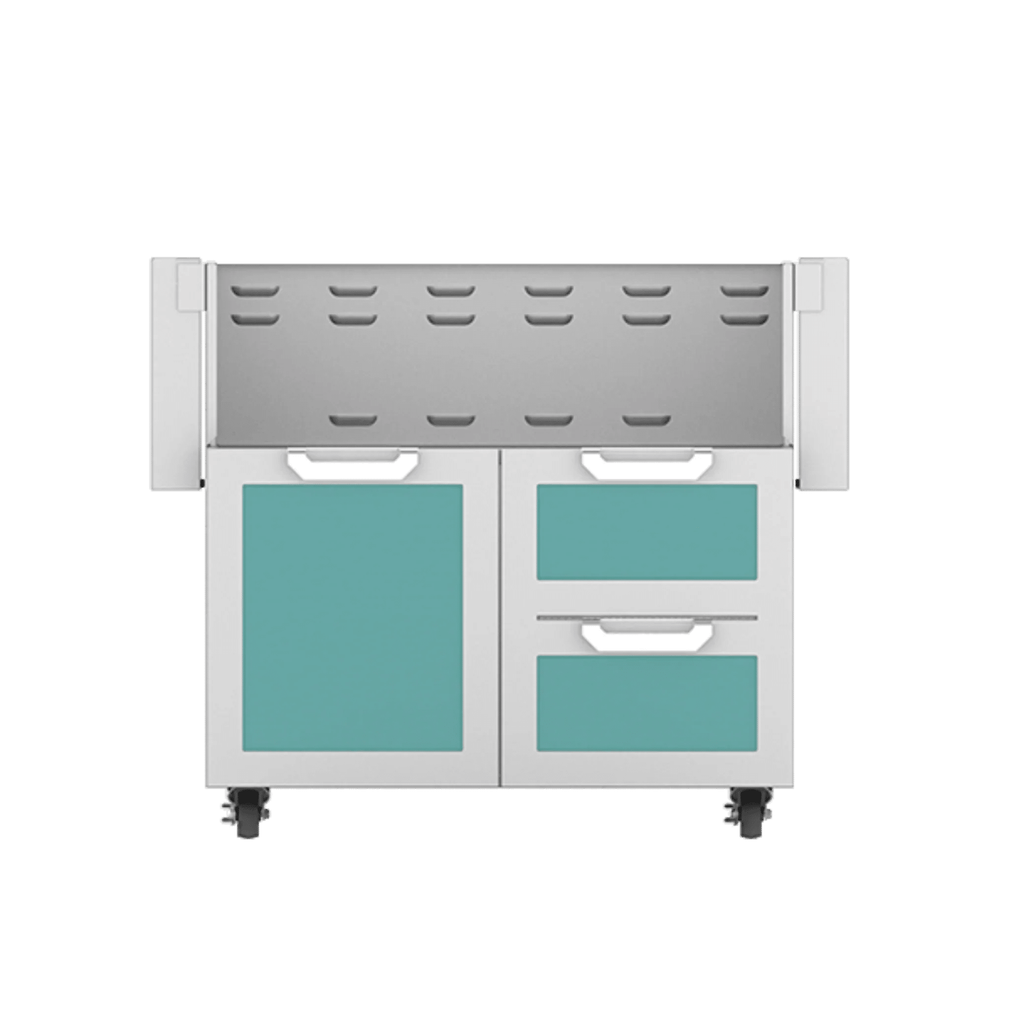 Hestan 36" GCR Series Outdoor Tower Cart with Door & Double Drawer - GCR36 - by Hestan | Buy at Agent BBQ
